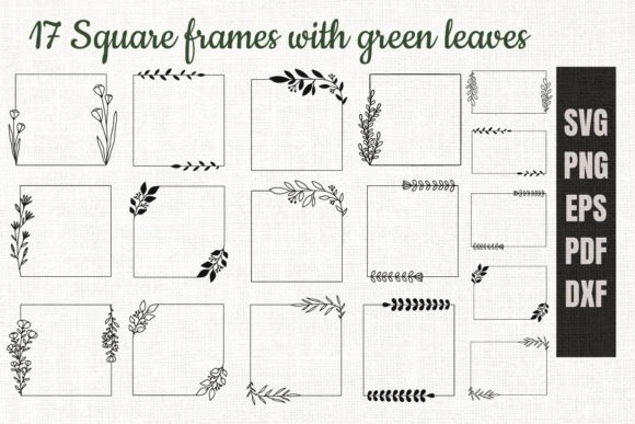 Botanical Borders: Elevating Projects with Square Frames