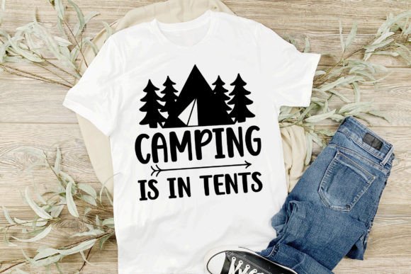 Camping is in Tent SVG Cut File: A Versatile Design Asset