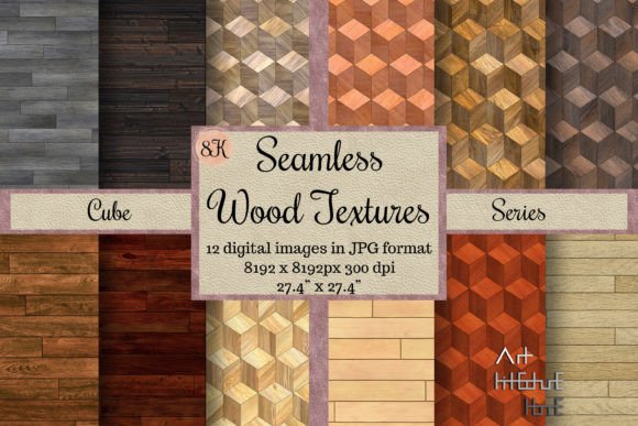Elevate Your Designs with Seamless Cube Parquet Textures