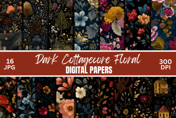 Embrace Moody Botanicals: The Allure of Dark Cottagecore Florals
