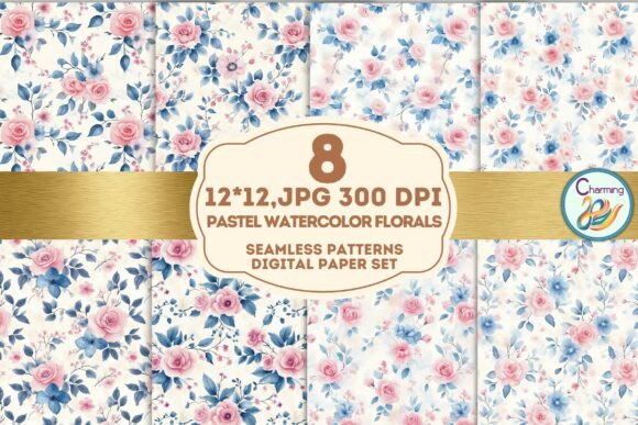 Enchanting Watercolor Florals: Your Digital Paper Toolkit