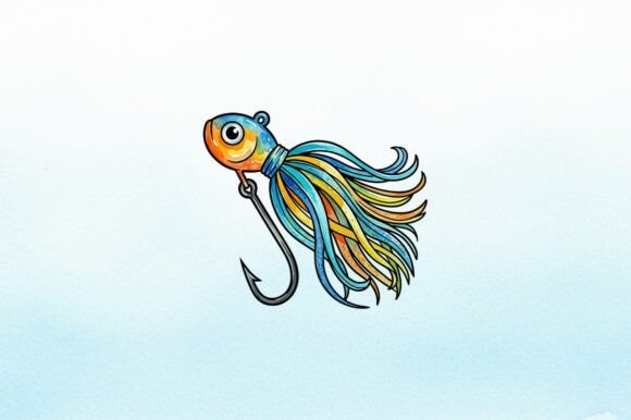 Hook Your Audience: The Allure of Fishing Lure Watercolor Art