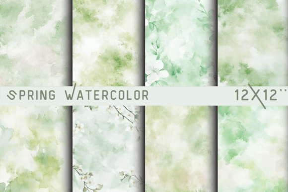 Spring Watercolor Backgrounds: Fresh Florals for Creative Projects