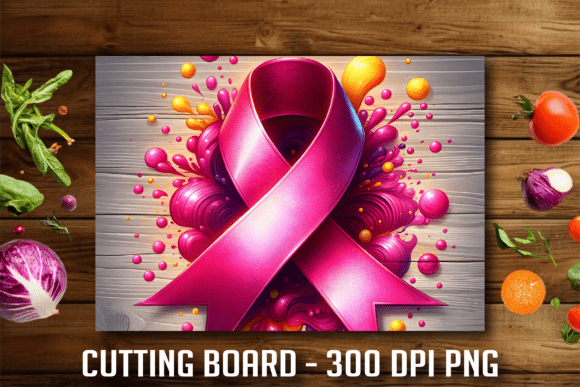 Transform Your Kitchen with the Awareness Ribbon Splash Cutting Board