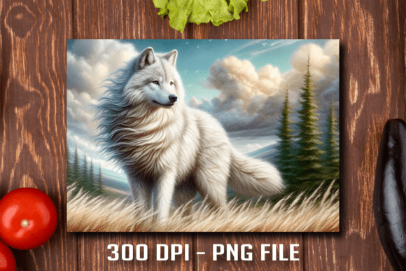 Windy Tundra White Wolf: A Cutting Board Design for Makers